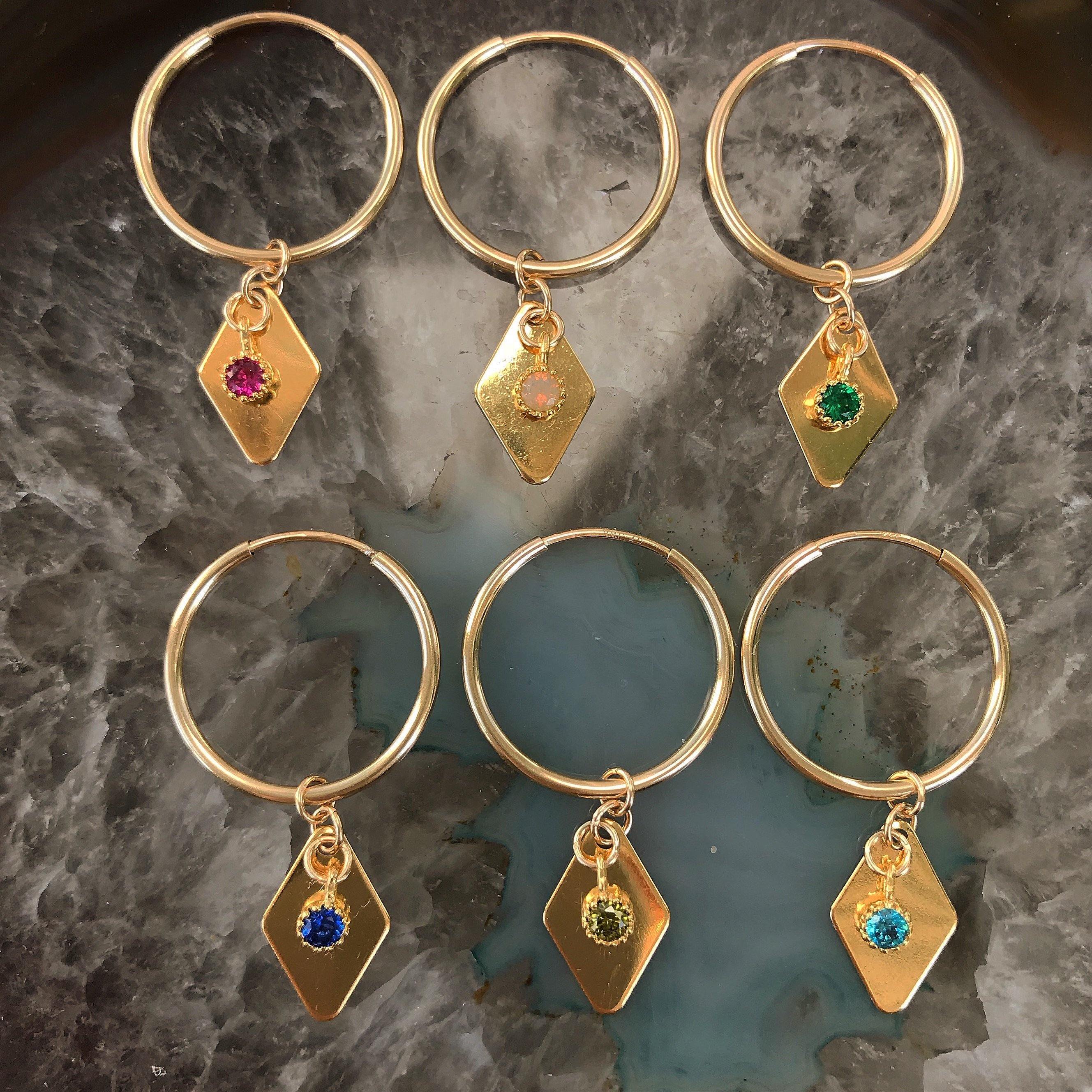 ♢ Geometrical Hoop - lesdeuxjewelry
