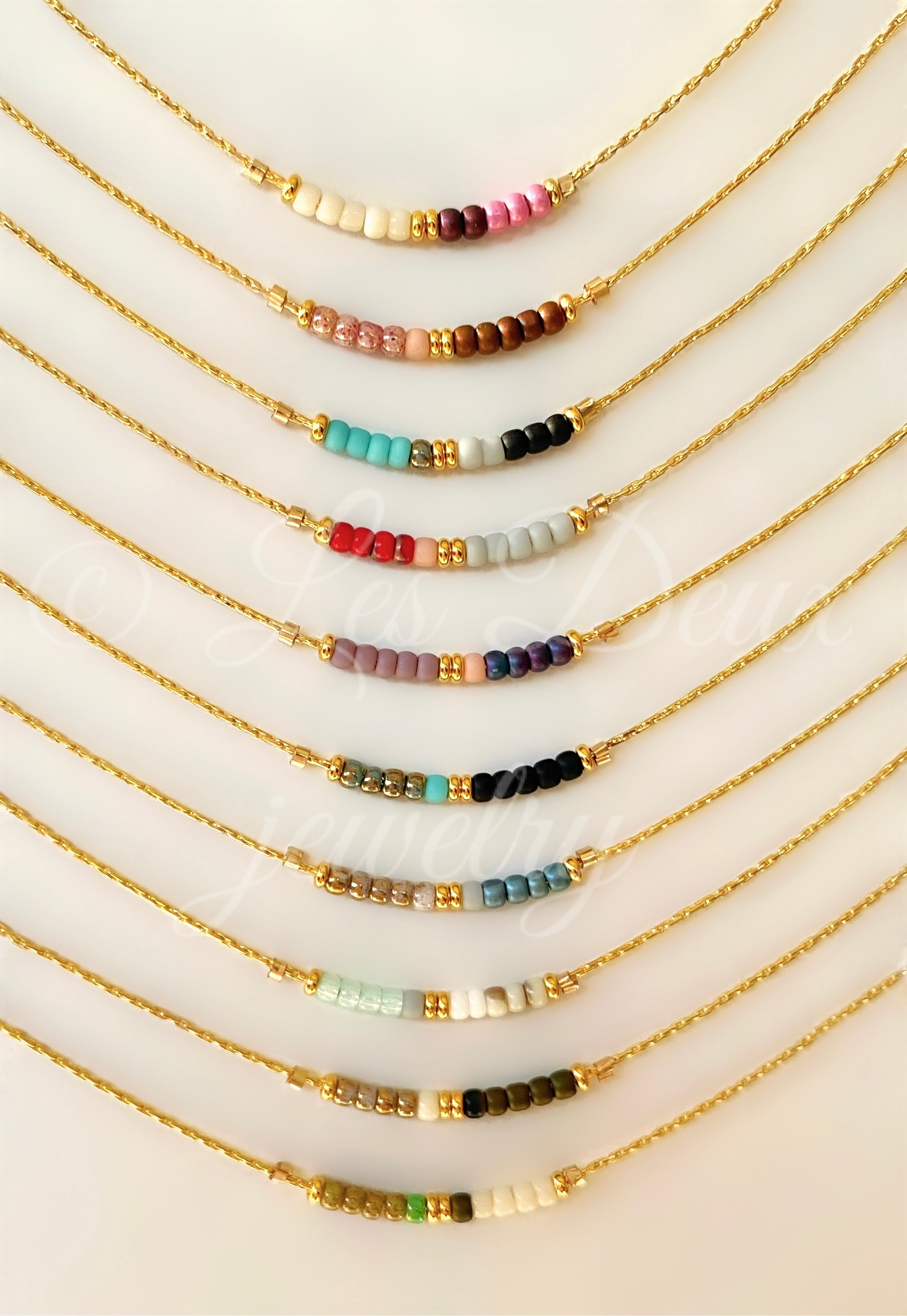 ・Colorful Beaded Necklace