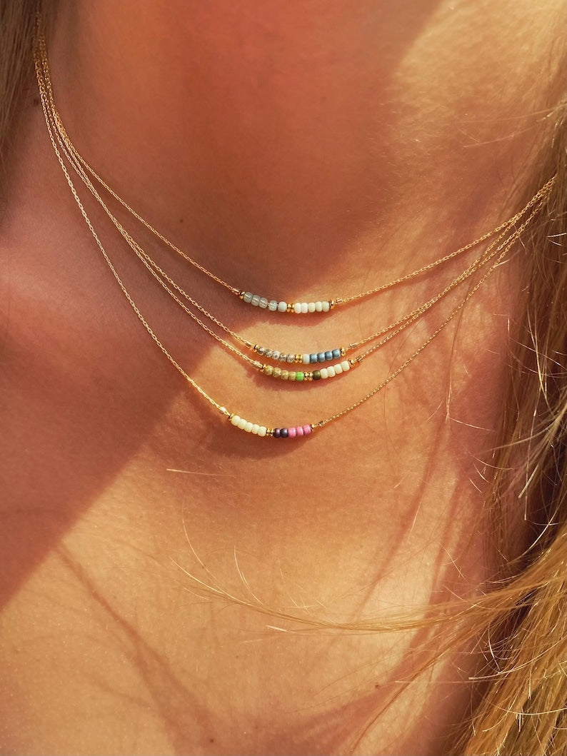 ・Minimalistische kralenketting