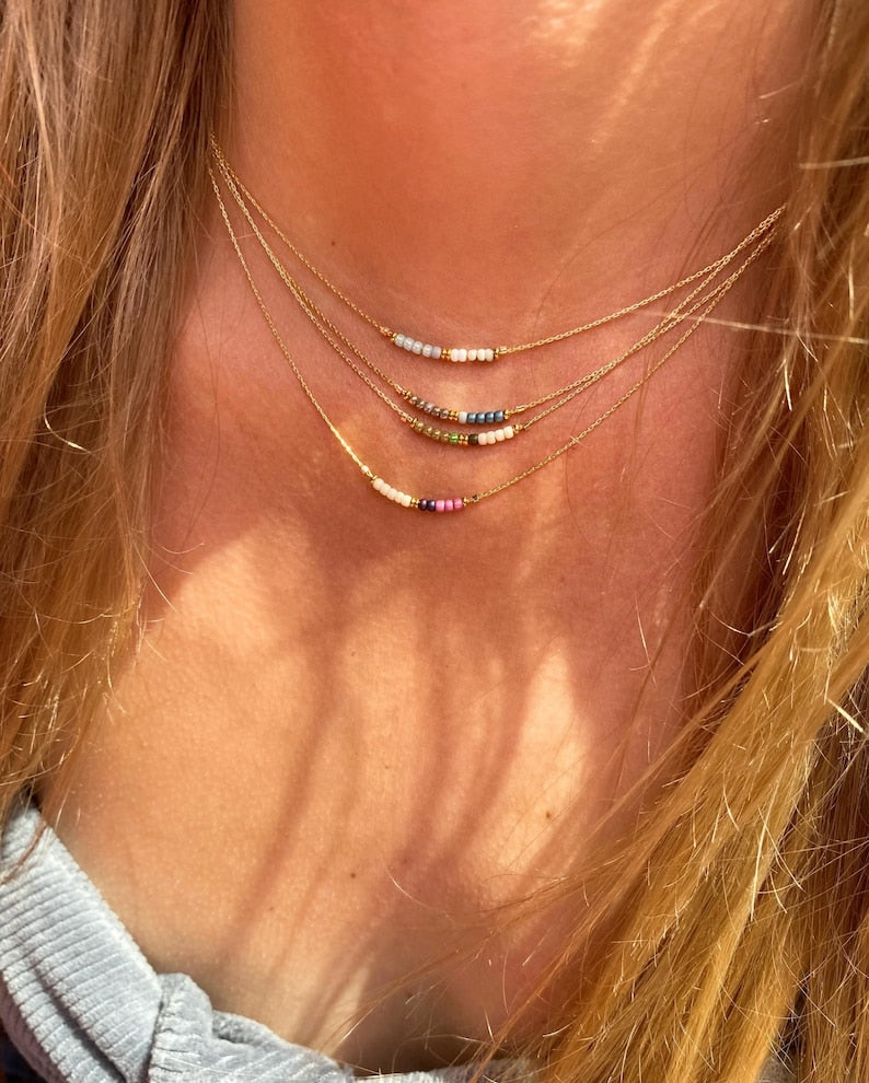 ・Minimalistische kralenketting