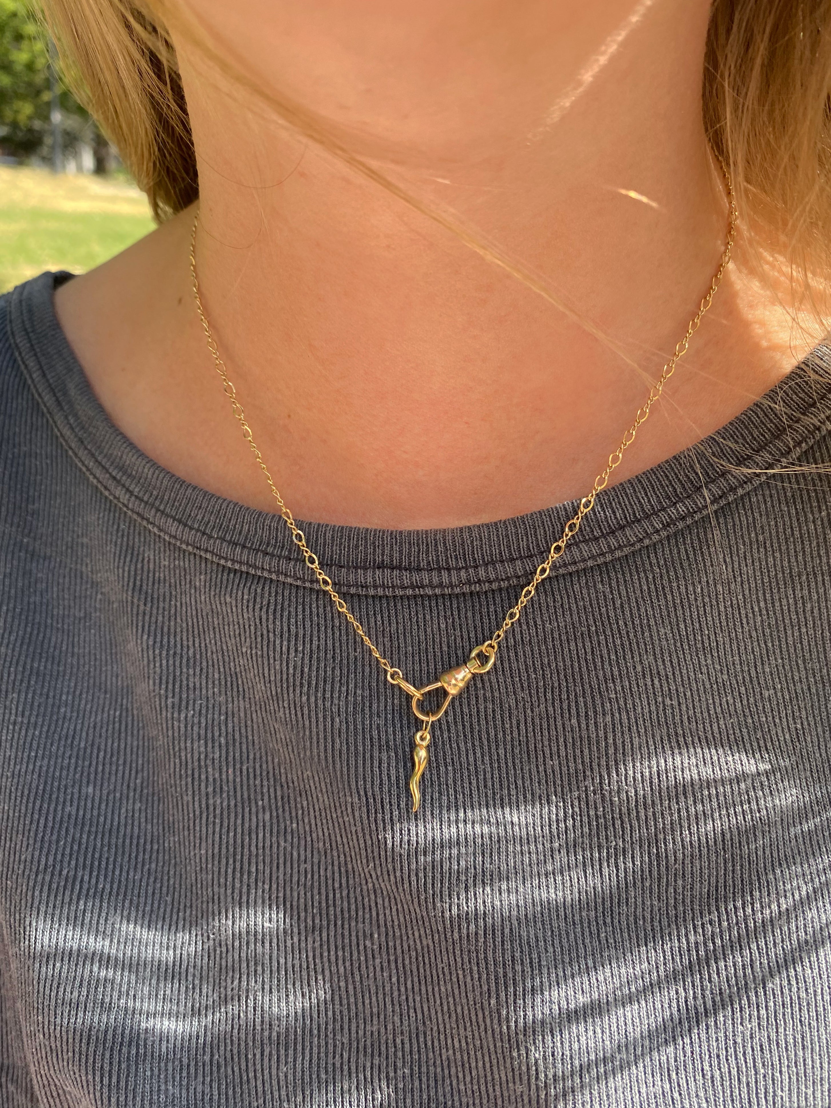 𓏲ּ𝄢 Augusta Watch Chain Necklace