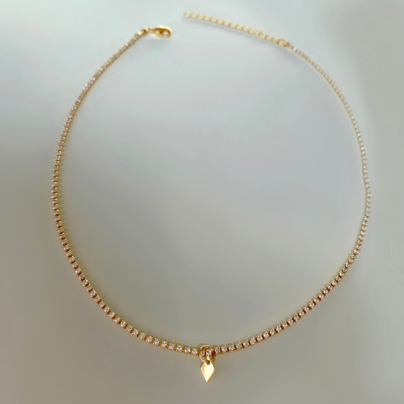 ⬨ Geo CZ tennis ketting