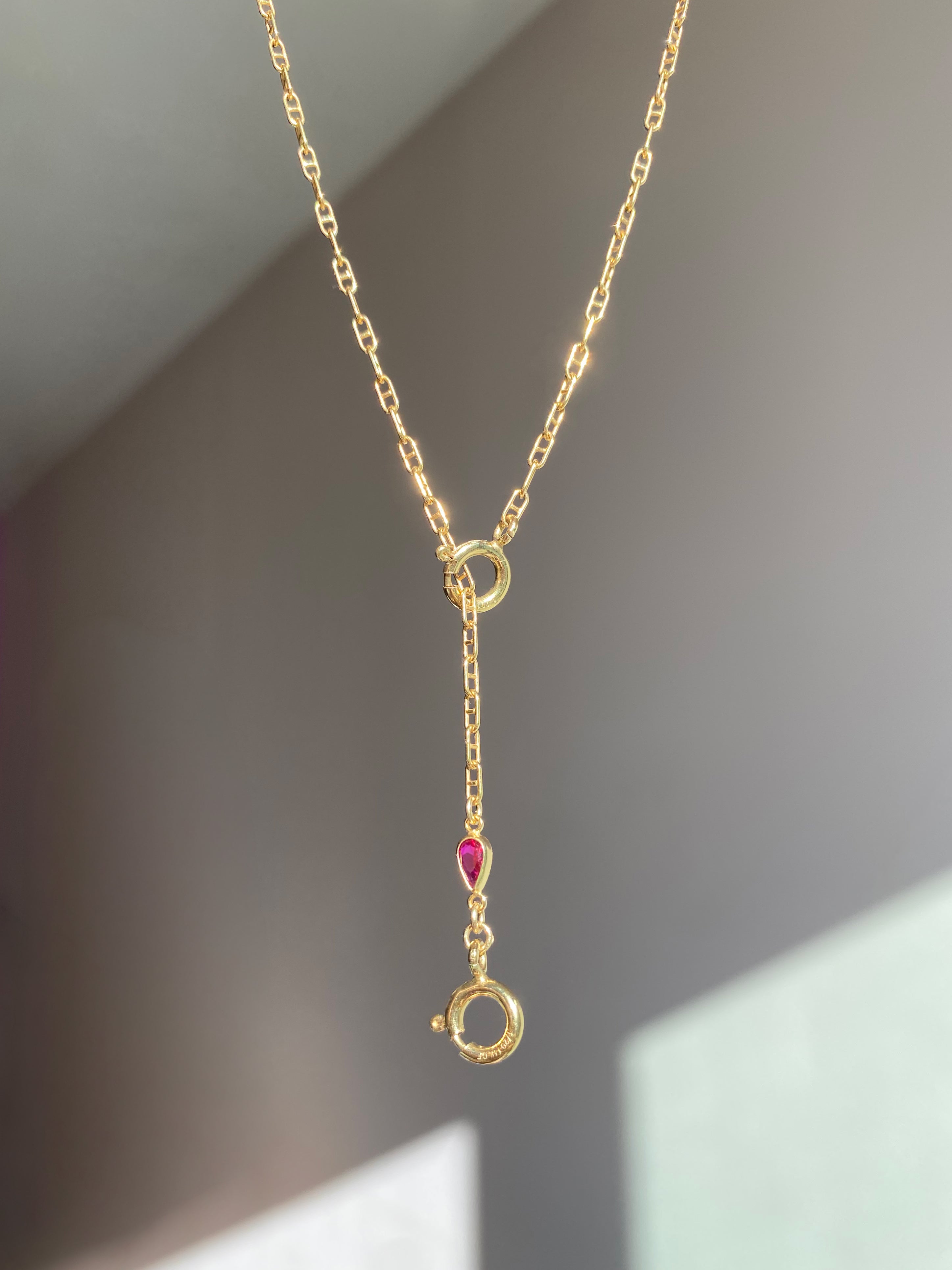 𓏲ּ𝄢 Victoria Anchor Lariat Necklace