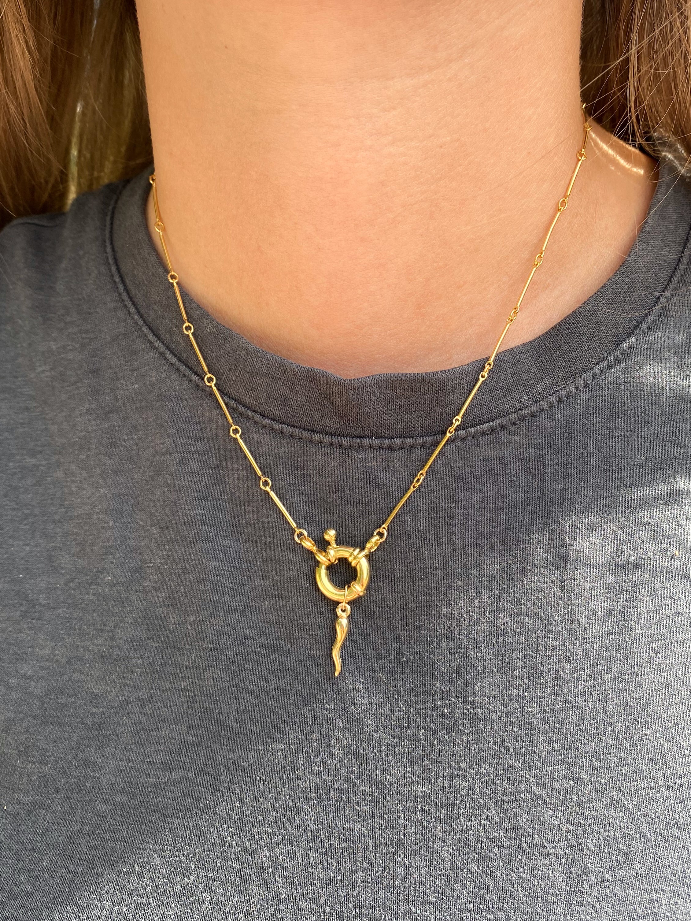 𓏲ּ𝄢 Georgiana Sailor Clasp Necklace
