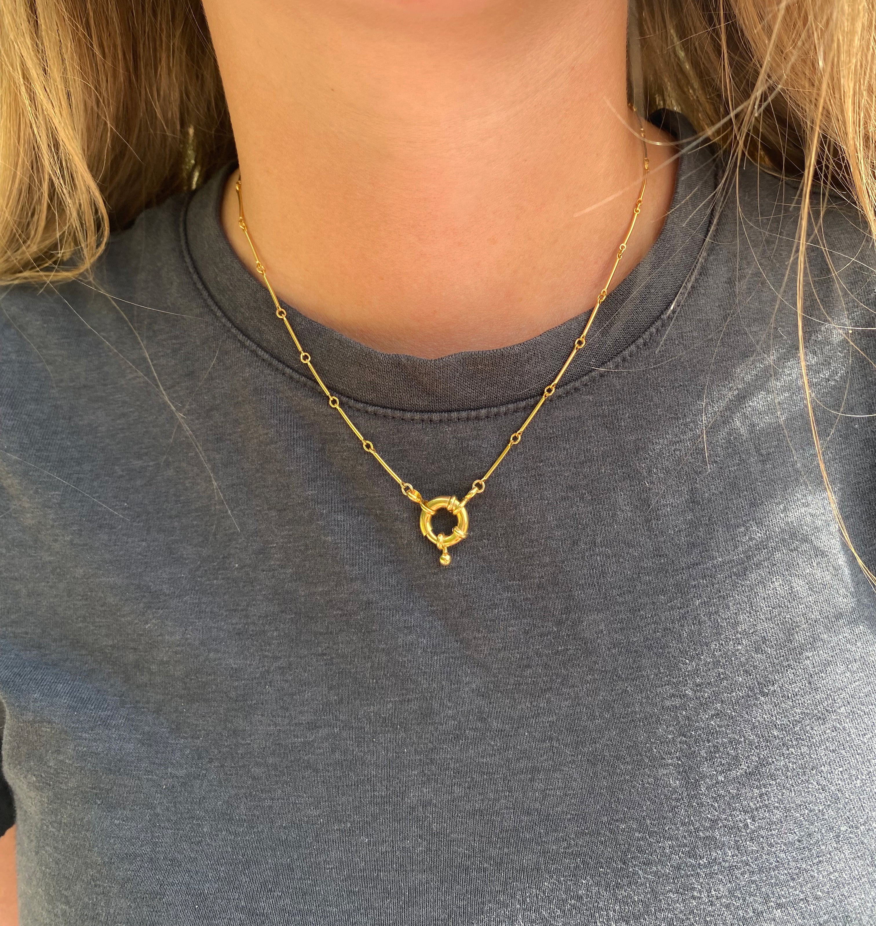 𓏲ּ𝄢 Georgiana Sailor Clasp Necklace