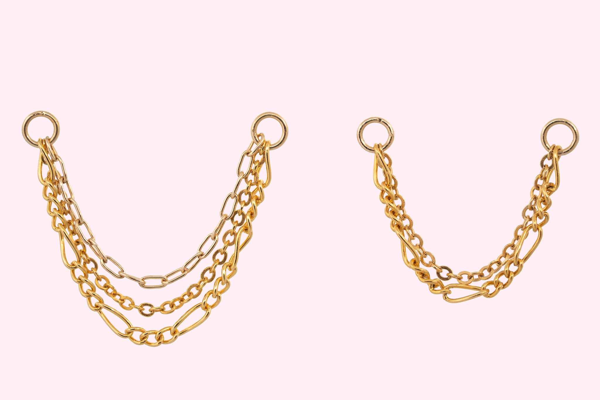 ⁑ Double/Triple Figaro Chain – Add-On Charm