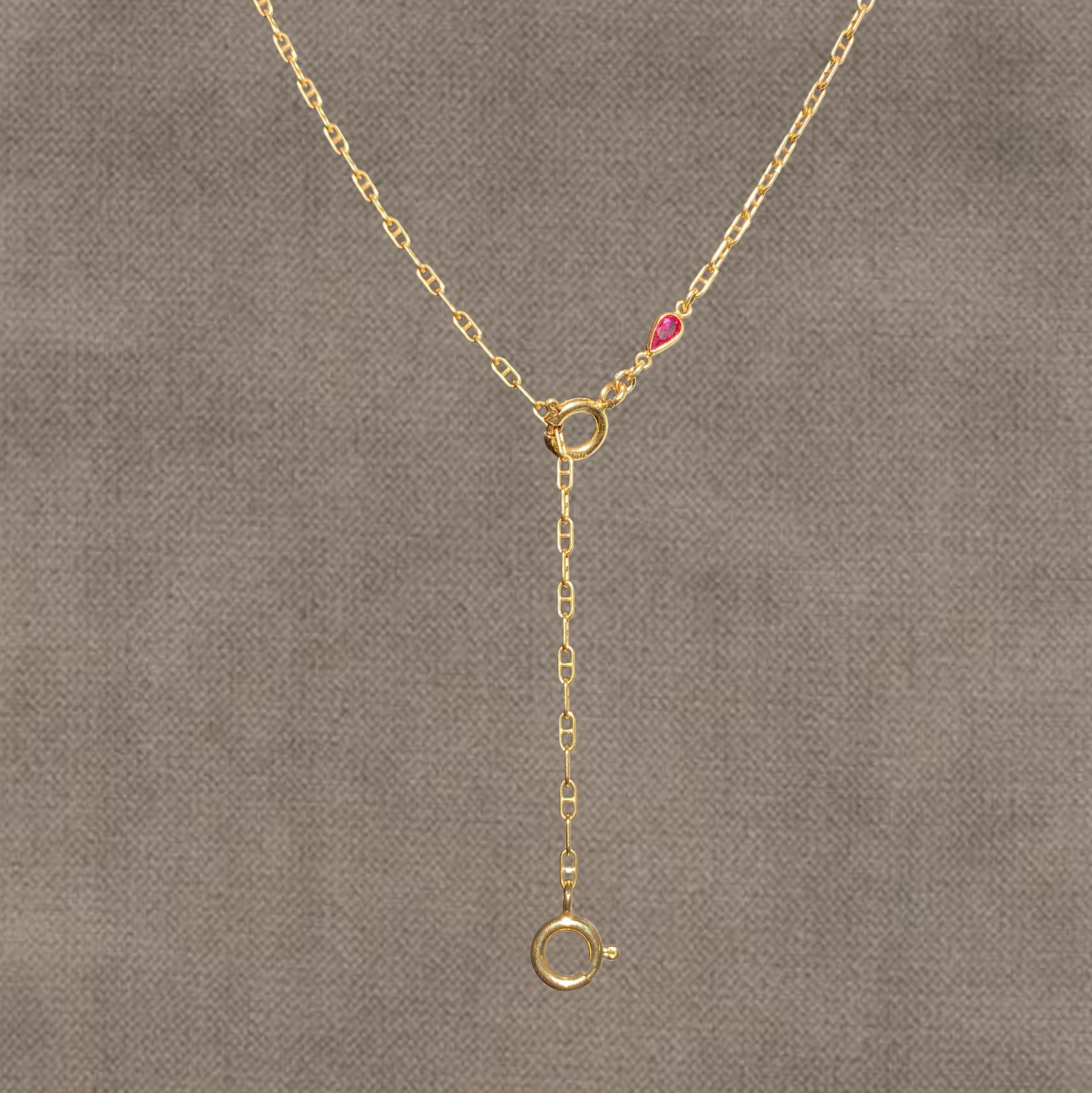 𓏲ּ𝄢 Victoria Anchor Lariat Necklace