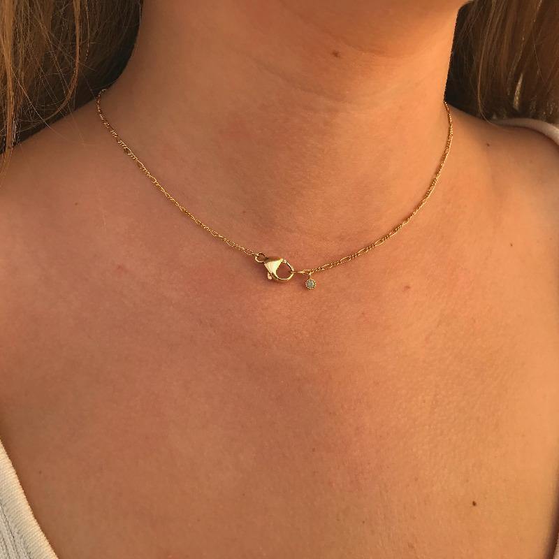 ❀ Lobster Diamond Necklace - lesdeuxjewelry