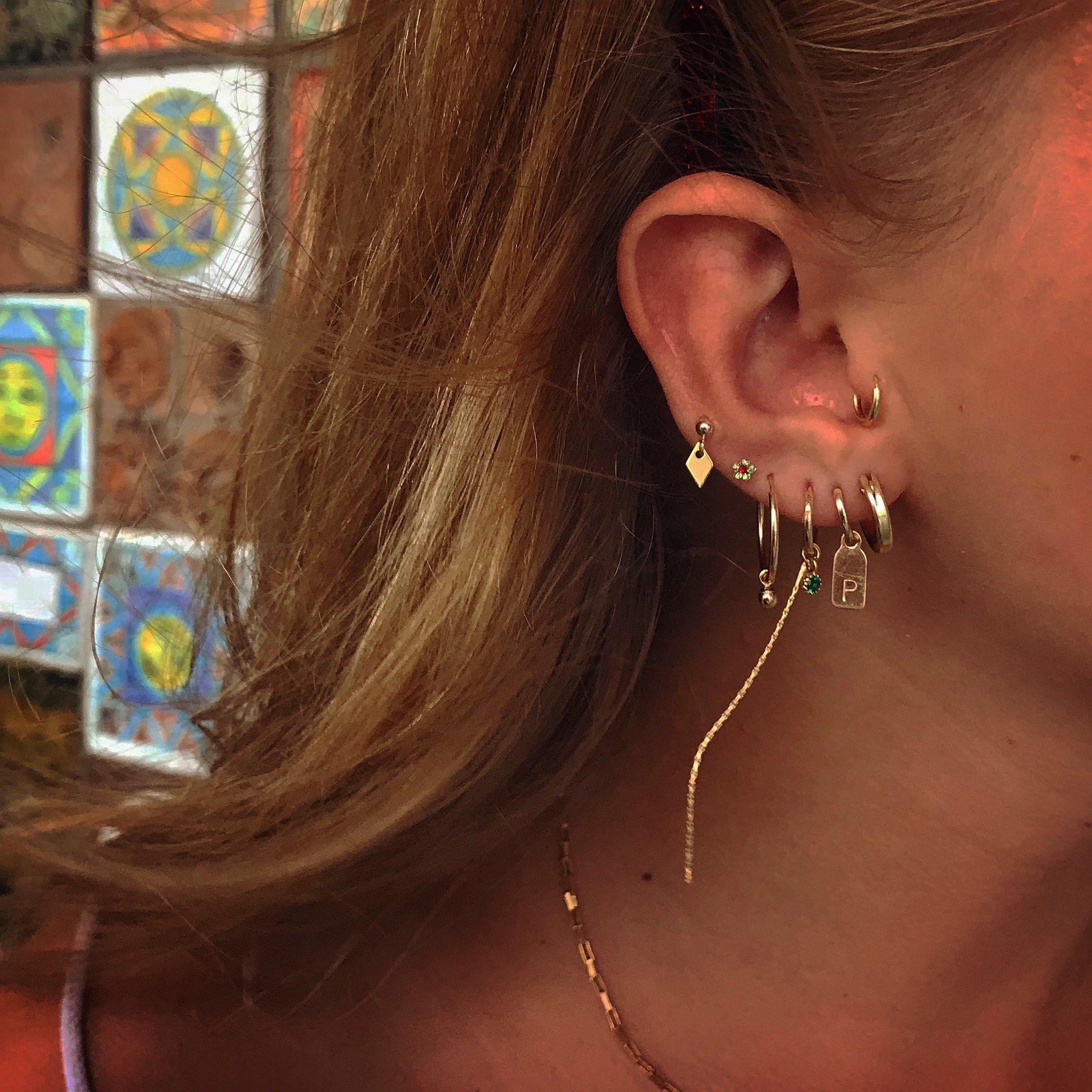 ♦ Geo stud earring - lesdeuxjewelry