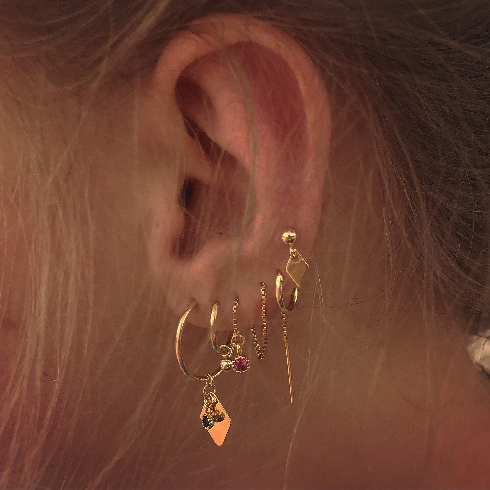 ♦ Geo stud earring - lesdeuxjewelry