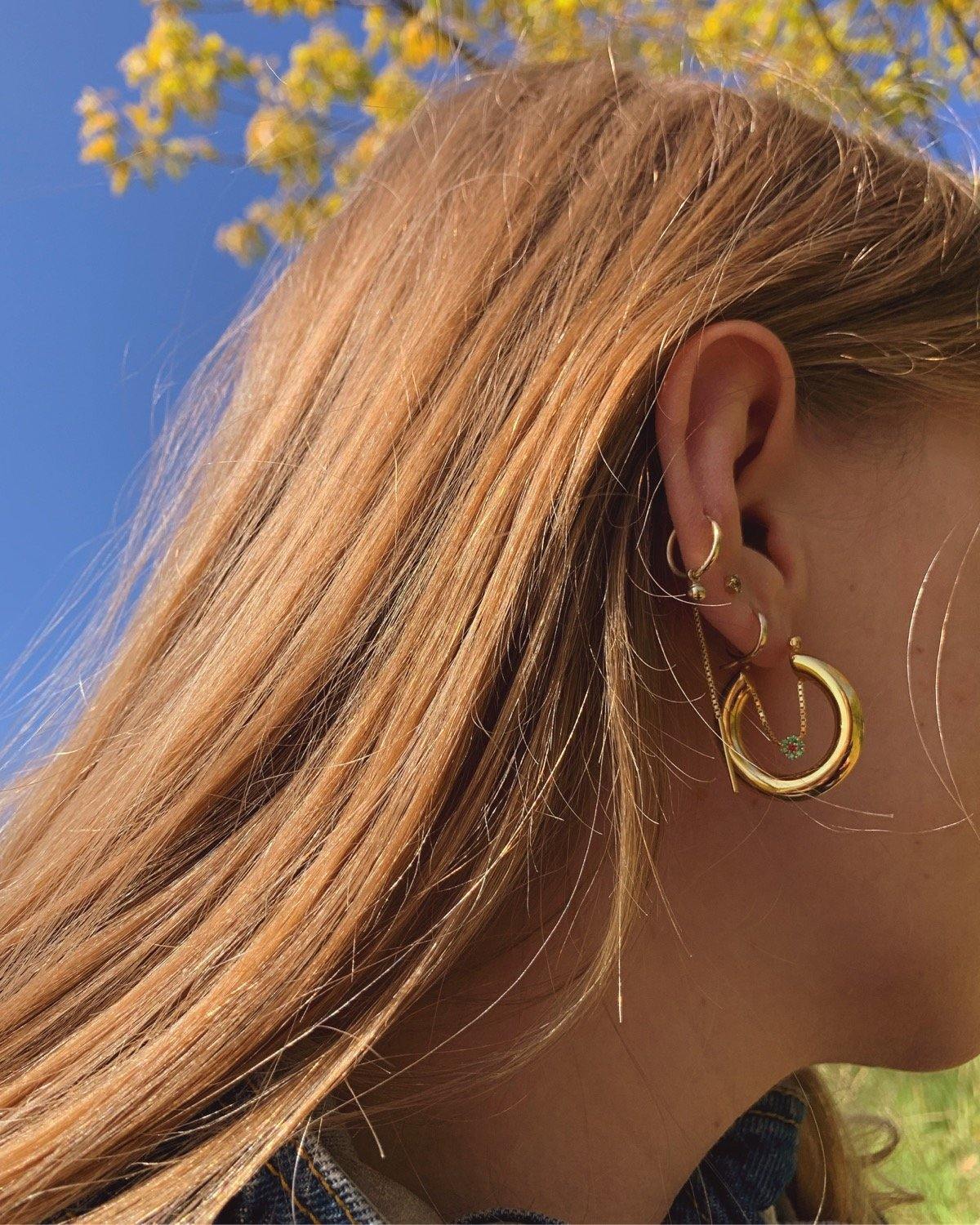 ❁ Daisy Hoops - lesdeuxjewelry