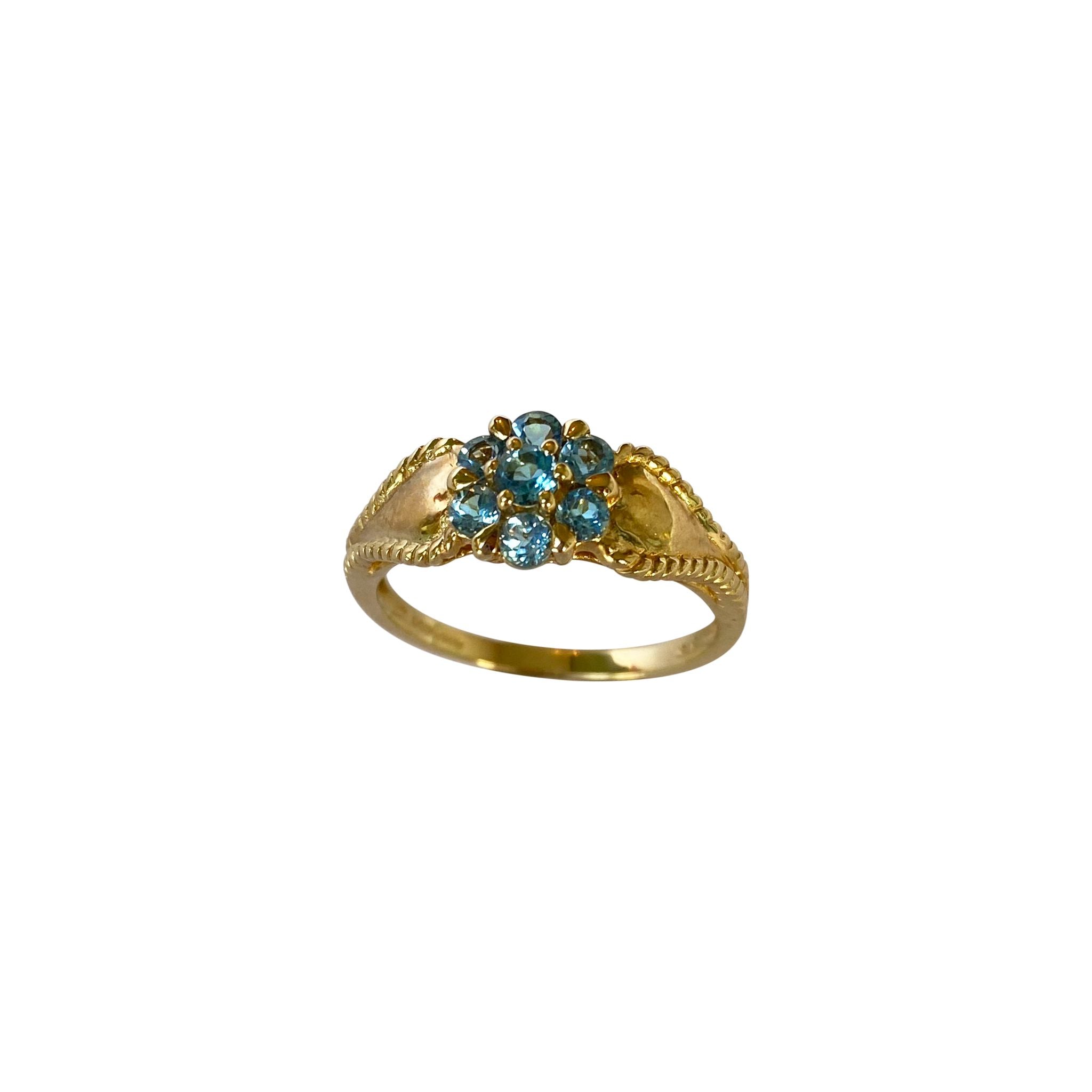 9ct Blue Topaz Dress Ring