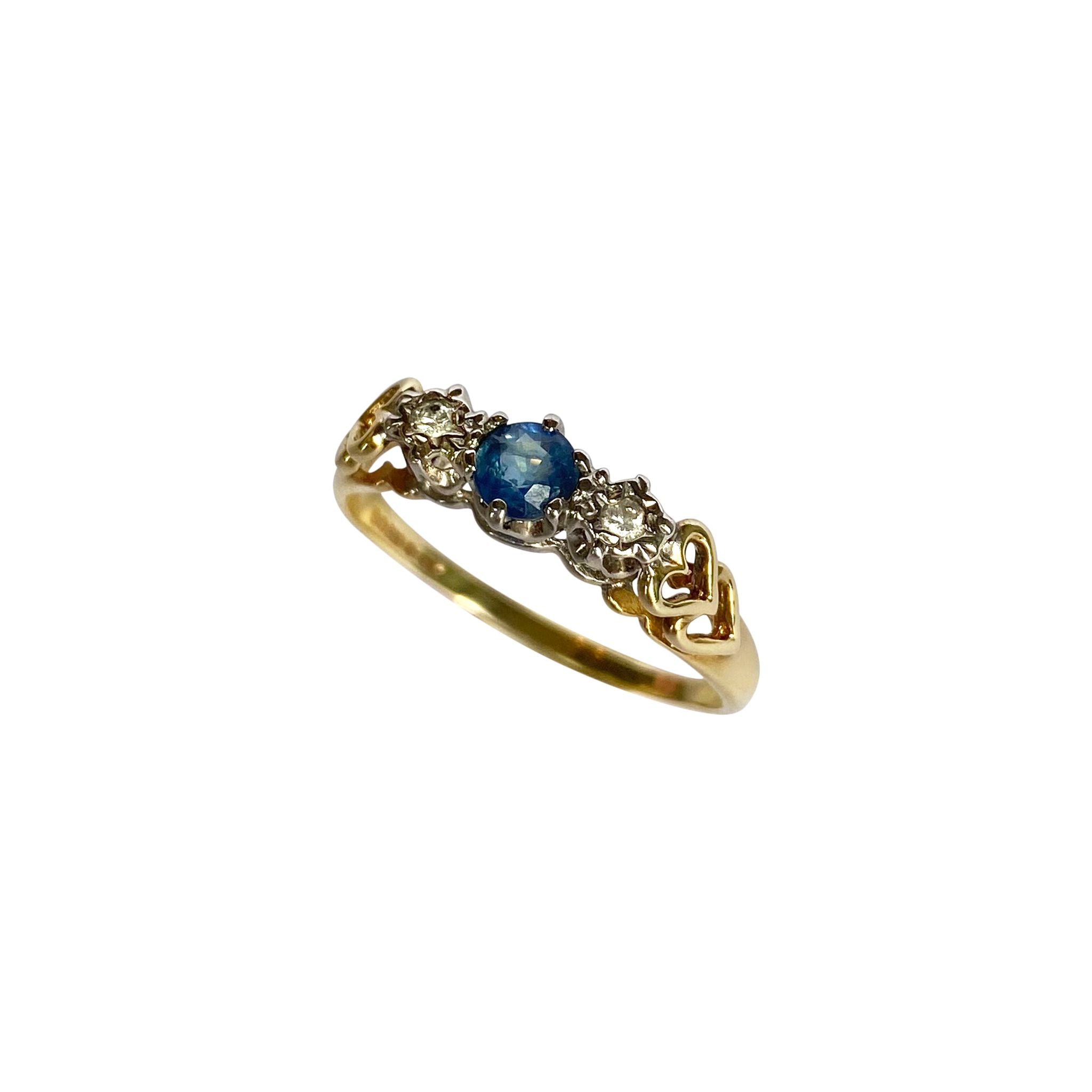 9ct Gold Tanzanite & Diamond ring