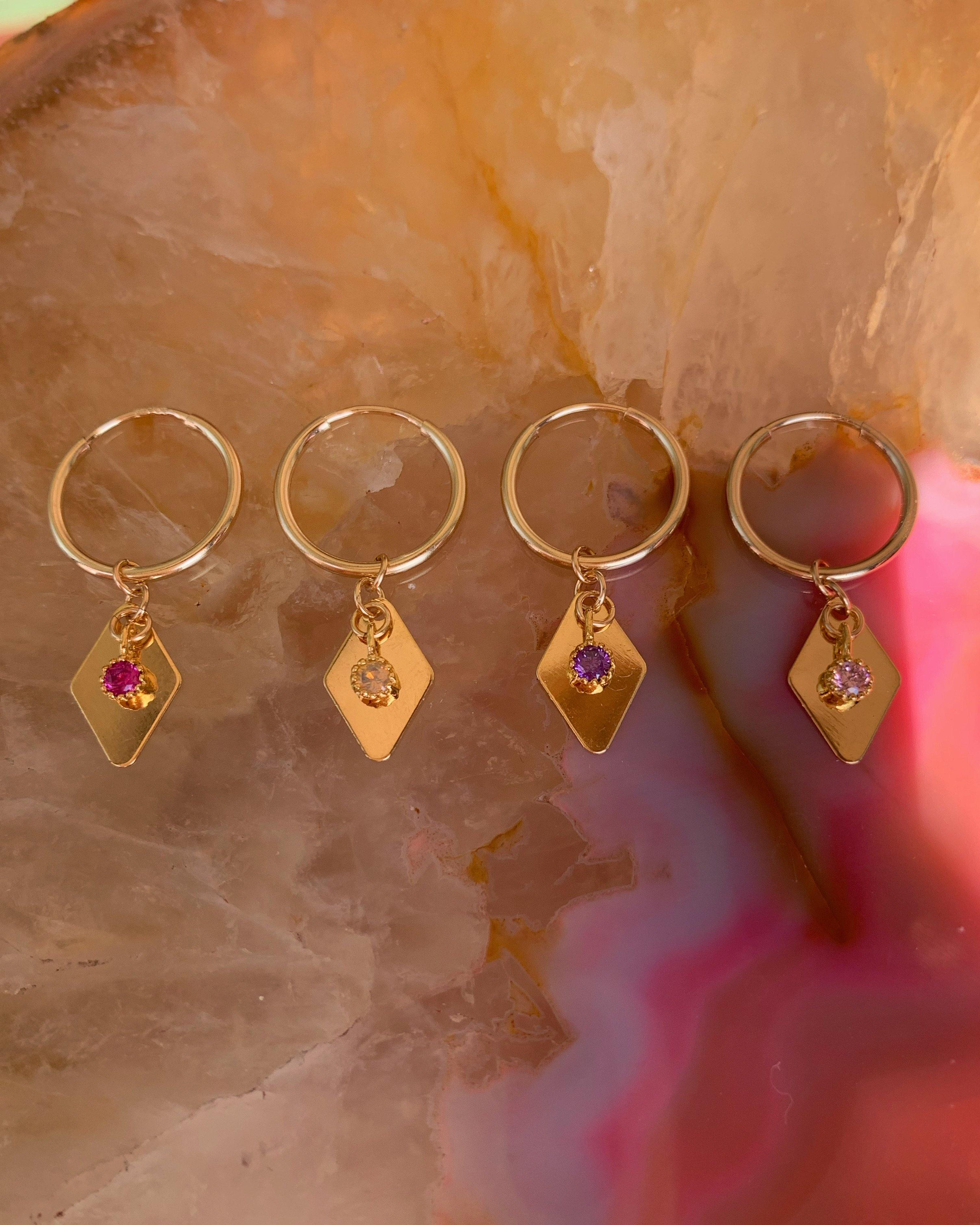 ♢ Geometrical Hoop - lesdeuxjewelry
