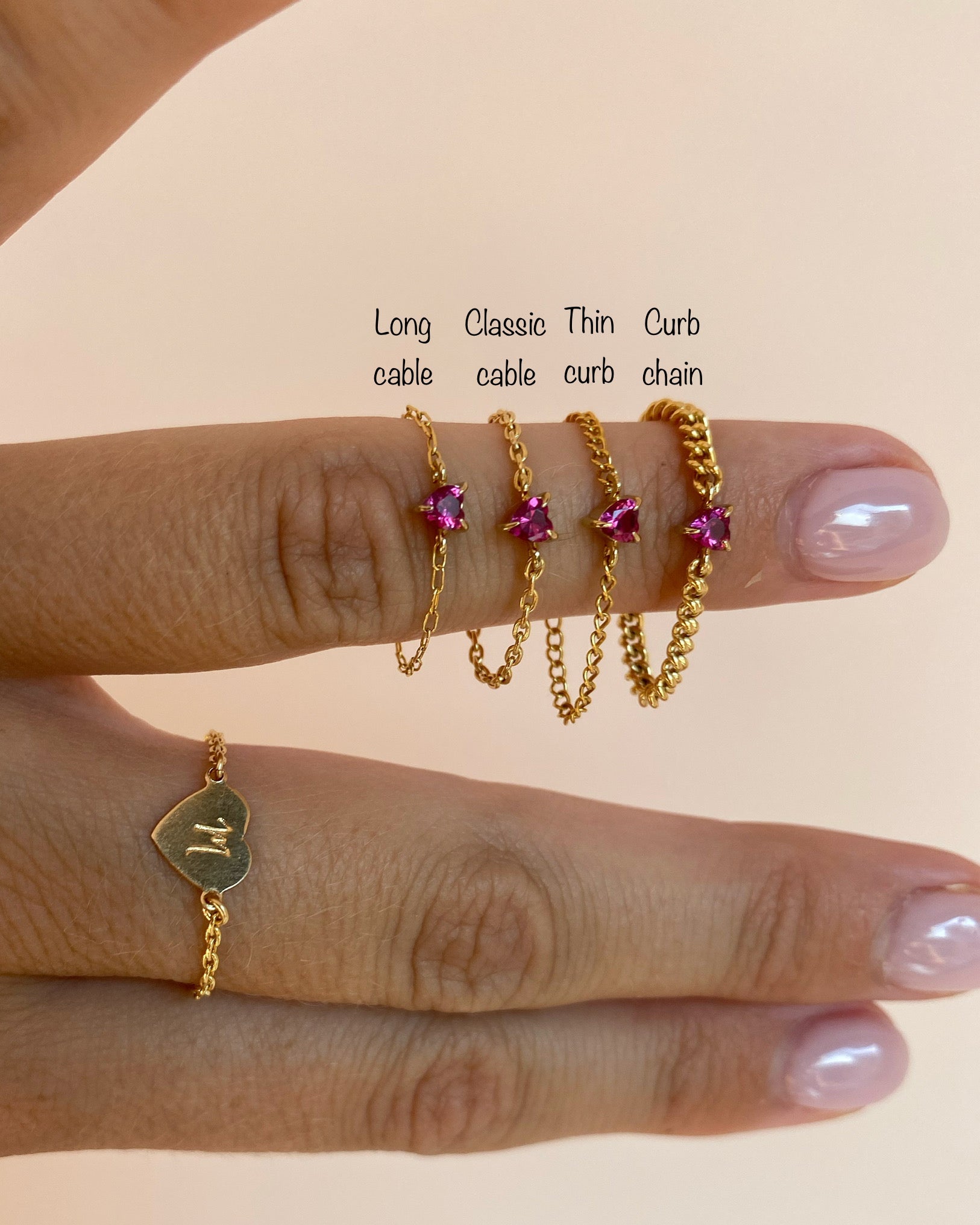 ♡ Heart Breaker Chain Ring