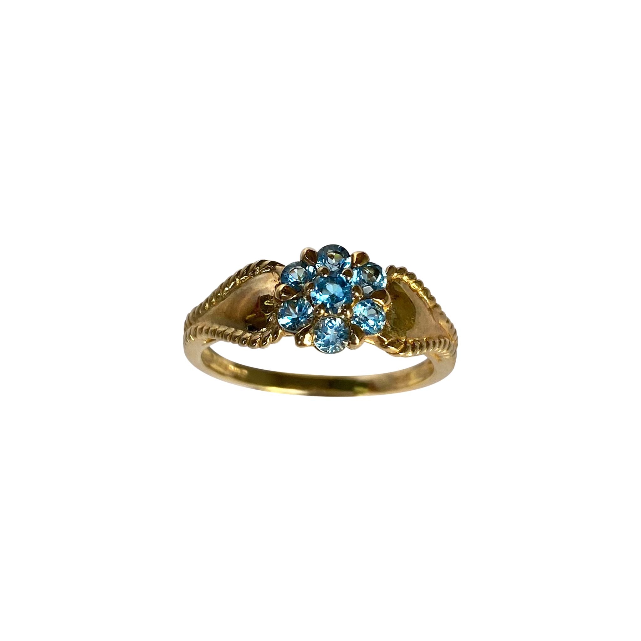 9ct Blue Topaz Dress Ring