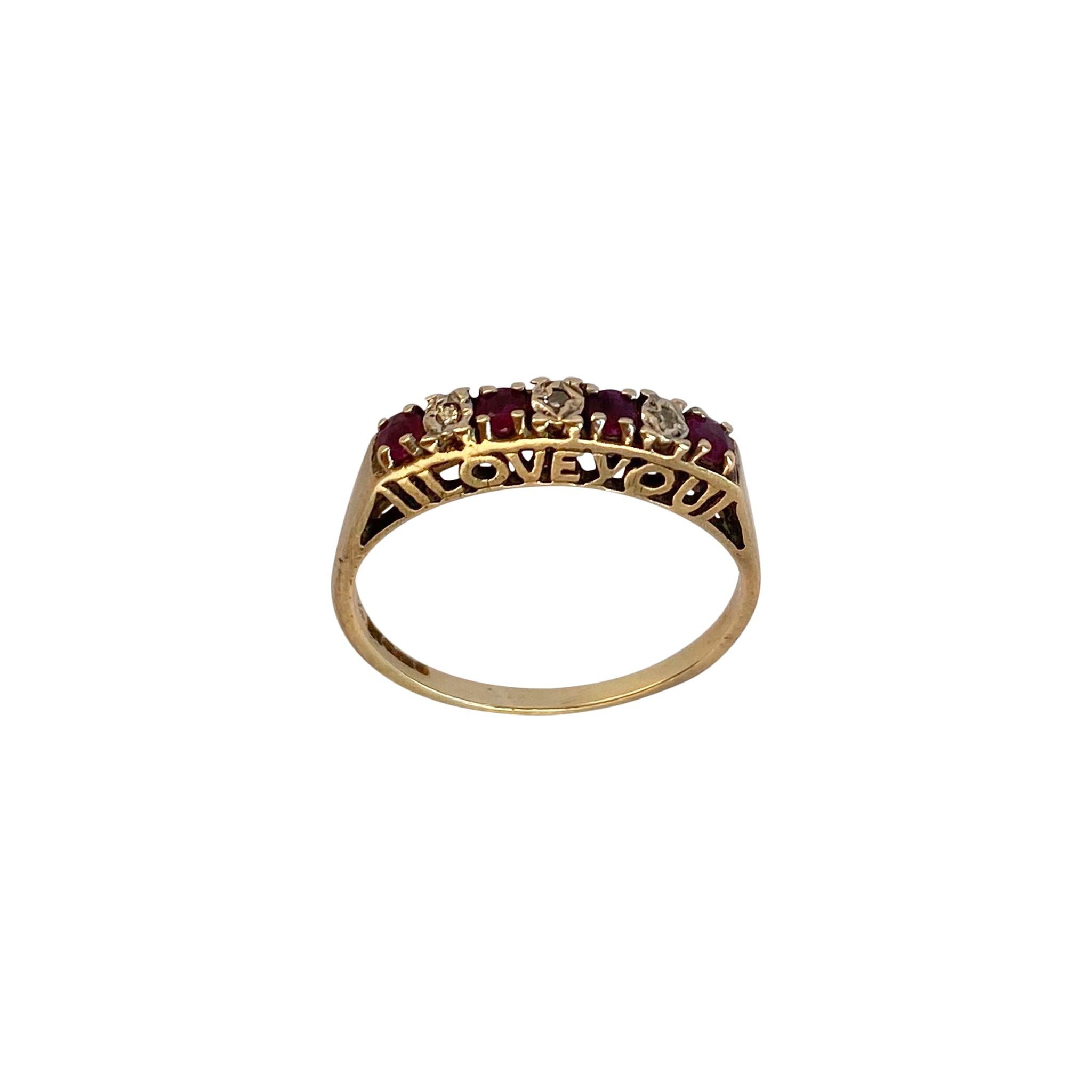 9ct Gold "I Love You Forever" ring
